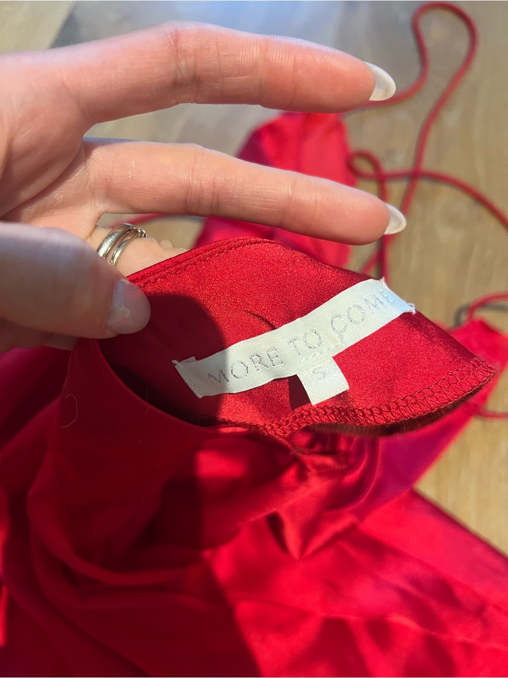 More to Come Red Dress - size small - Picture 7 of 7